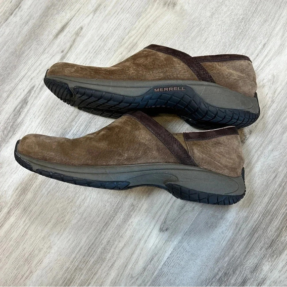 Merrell Encore Slip-on Clog Mule Hikers Adam’s Dark Earth Suede / Women’s Size 8 - Picture 5 of 10